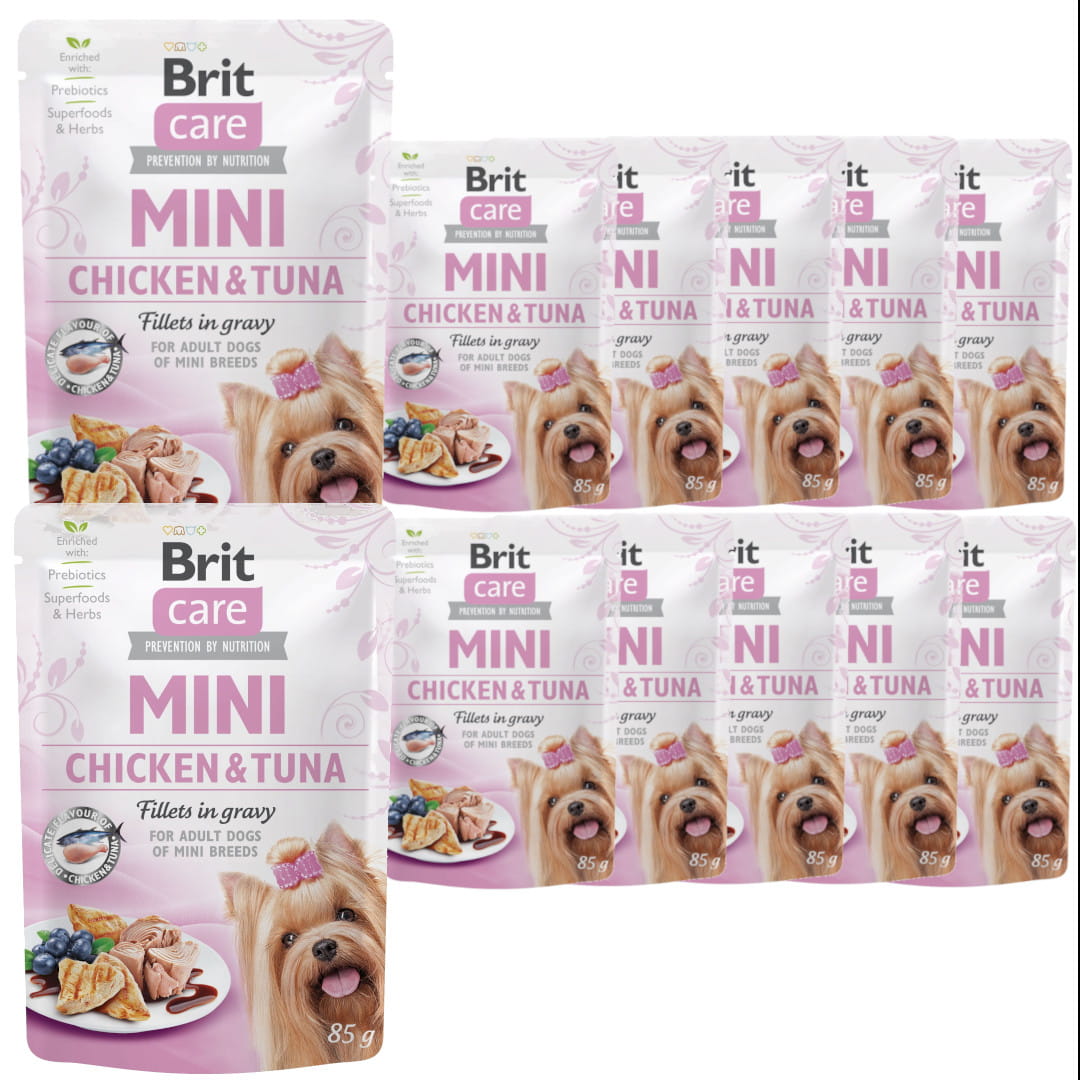 Brit Care kurczak, tuńczyk małe rasy 85 g × 12
