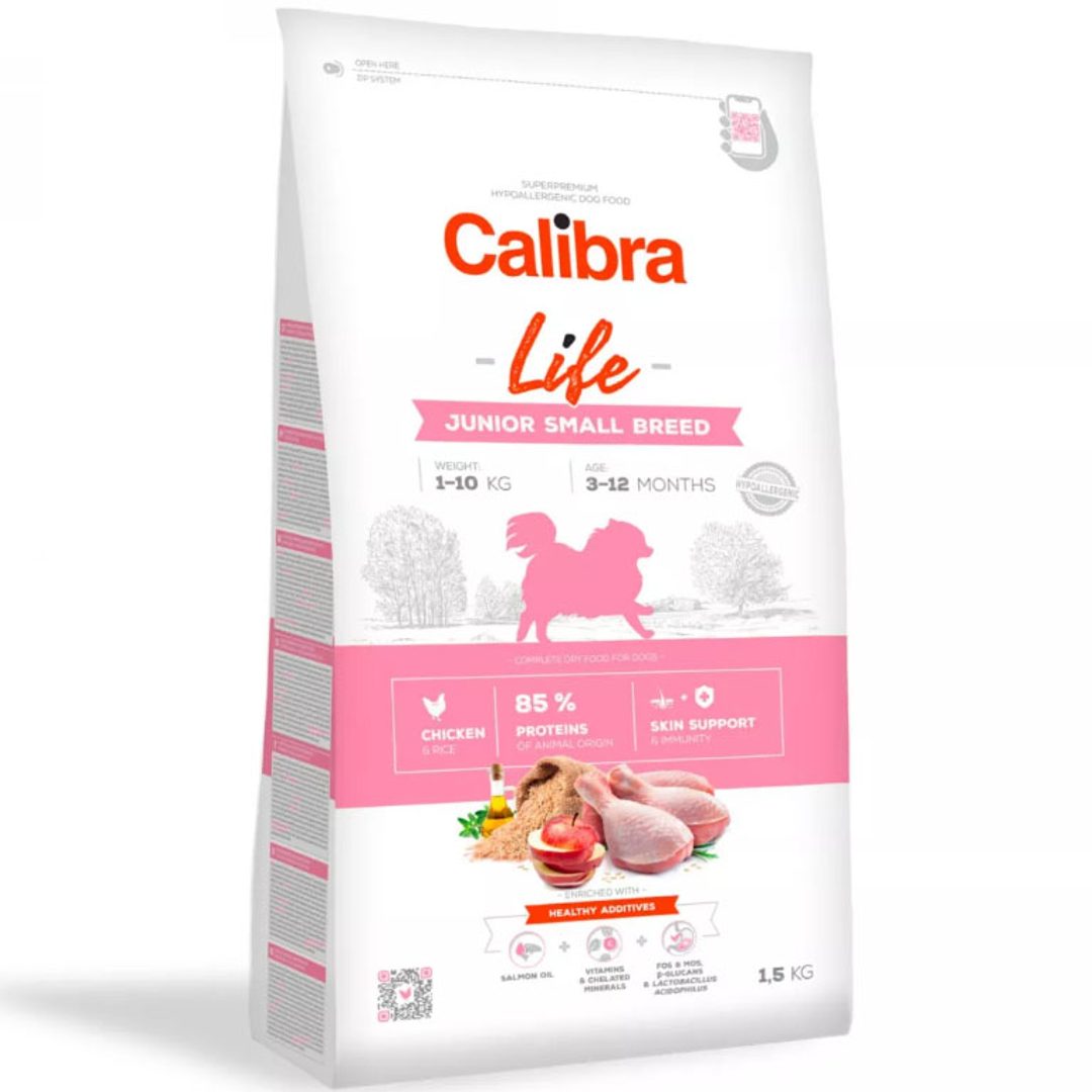 Calibra Dog Life kurczak puppy małe rasy 1,5 kg