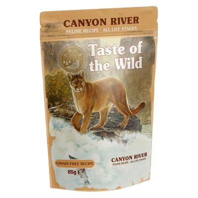 Taste of the Wild Canyon River indyk, kurczak, pstrąg w sosie adult 85 g × 12