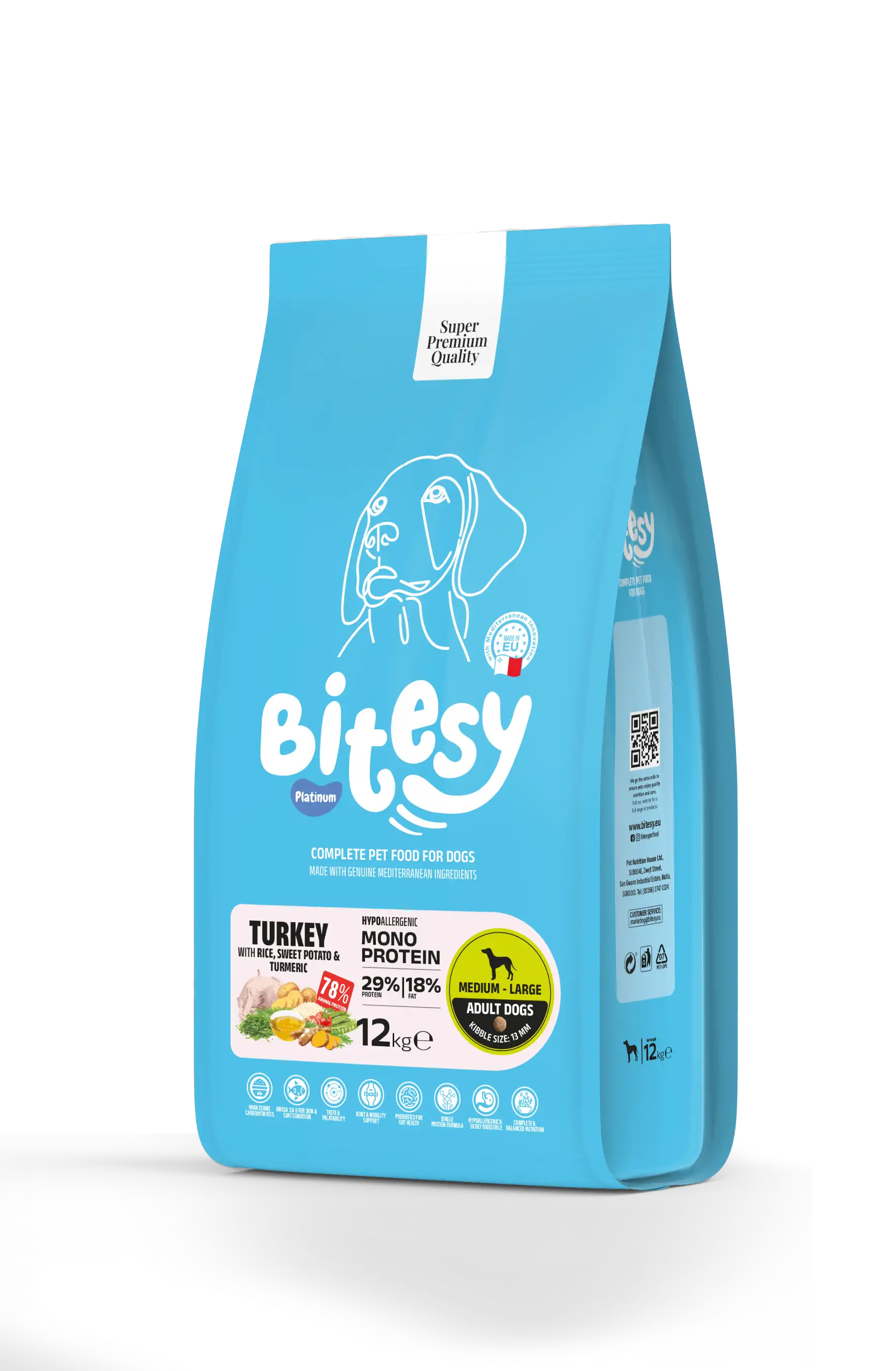 Bitesy Mono Protein indyk 12 kg