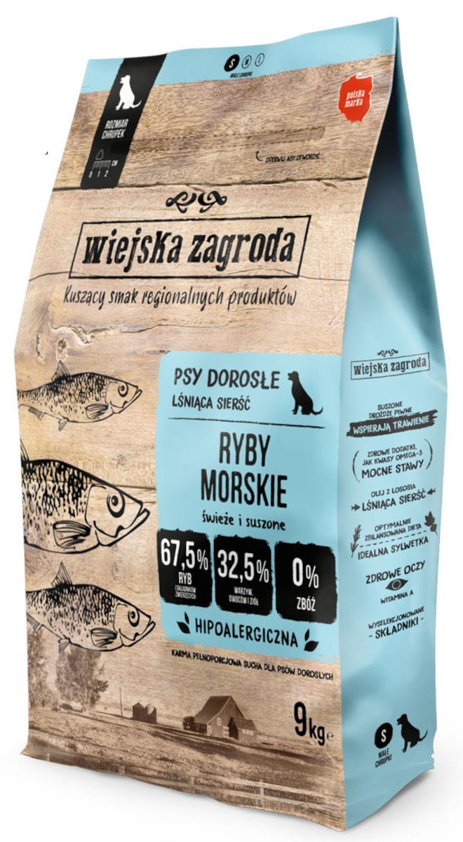 Wiejska Zagroda białoryby, łosoś, śledź adult małe rasy 9 kg