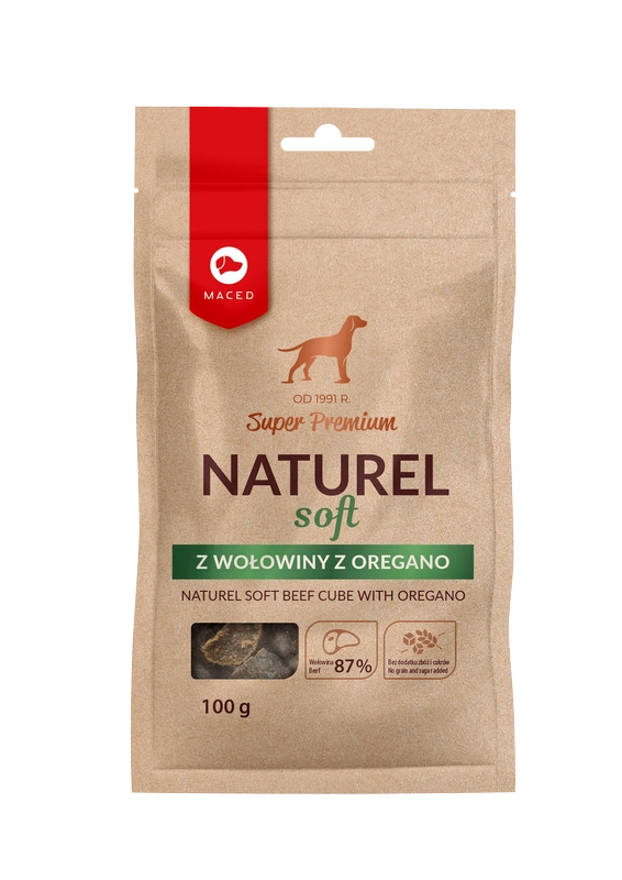 Maced Super Premium Naturel Soft wołowina adult 100 g