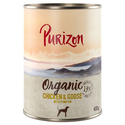 Purizon Organic gęś, kurczak adult 400 g × 12