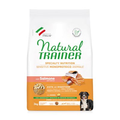 Trainer Sensitive No Gluten łosoś adult średnie rasy, duże rasy 3 kg × 2