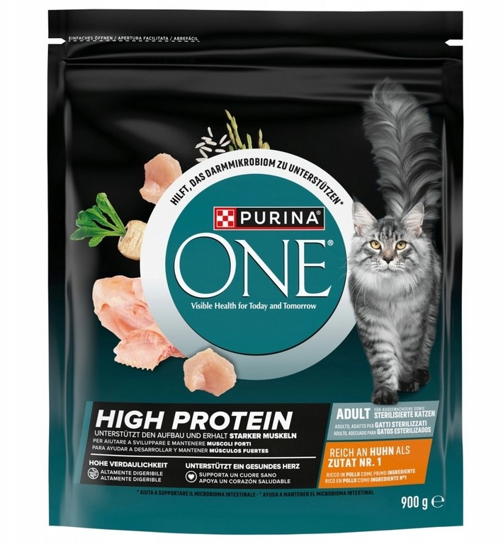 Purina ONE High Protein kurczak adult 900 g