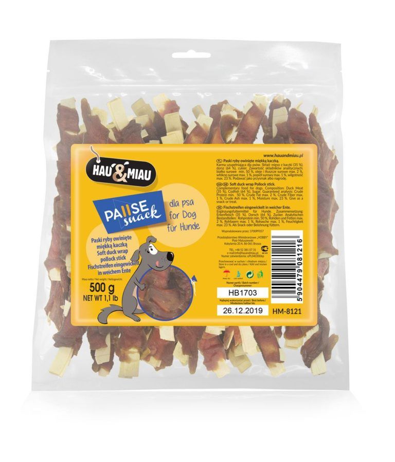 Hau&Miau Pausesnack kaczka, ryby 500 g