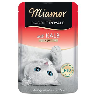 Miamor Ragout Royale Sensitive cielęcina w galaretce 100 g × 22