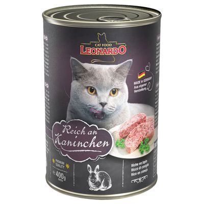 Leonardo All Meat Sensitive królik w bulionie 400 g × 6