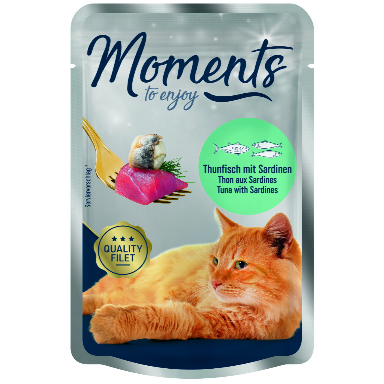 Moments tuńczyk, sardynka w sosie adult 70 g × 12