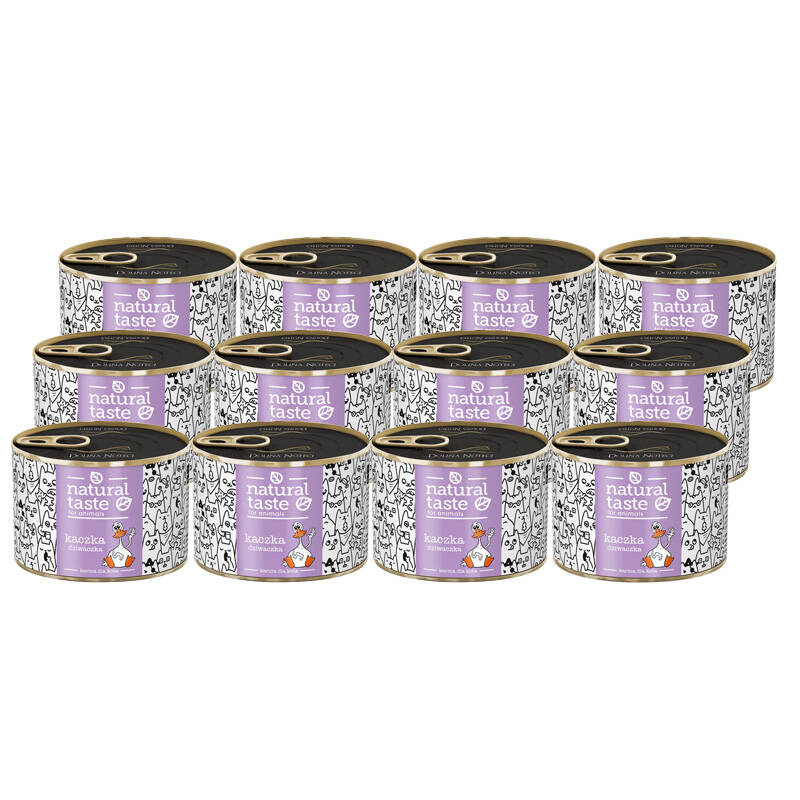 Natural Taste kaczka adult 185 g × 12