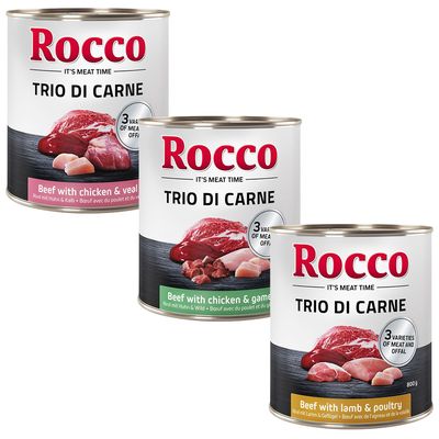 Rocco Classic cielęcina, drób, dziczyzna, jagnięcina, kurczak, wołowina adult 800 g × 6