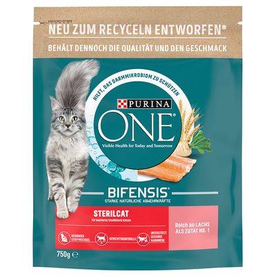 Purina ONE Bifensis Sterilised łosoś adult 750 g