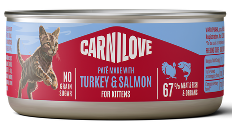 Carnilove indyk, łosoś pasztet kitten 100 g