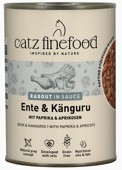 Catz Finefood Ragout kaczka, kangur w sosie 380 g