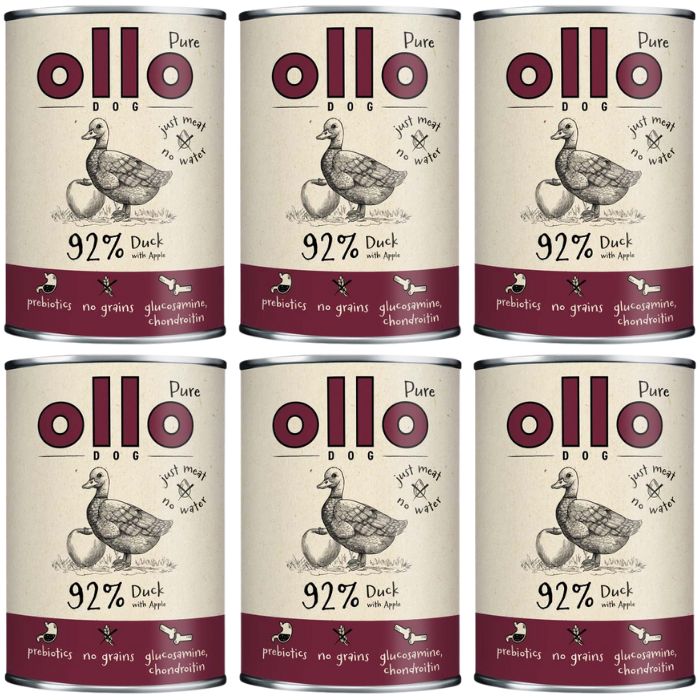 Ollo Pure kaczka z jabłkiem 850 g × 6