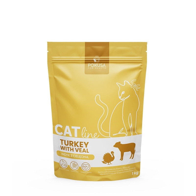 Pokusa CatLine indyk z cielęciną 1 kg