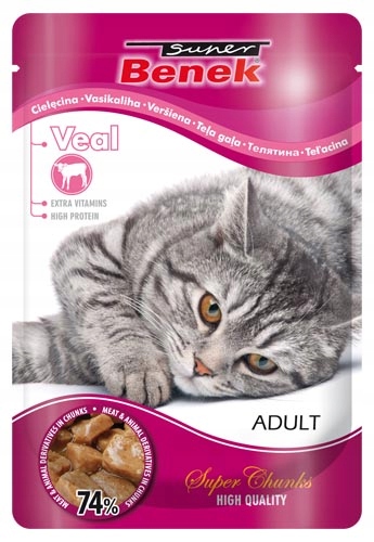Super Beno cielęcina kawałki adult 100 g