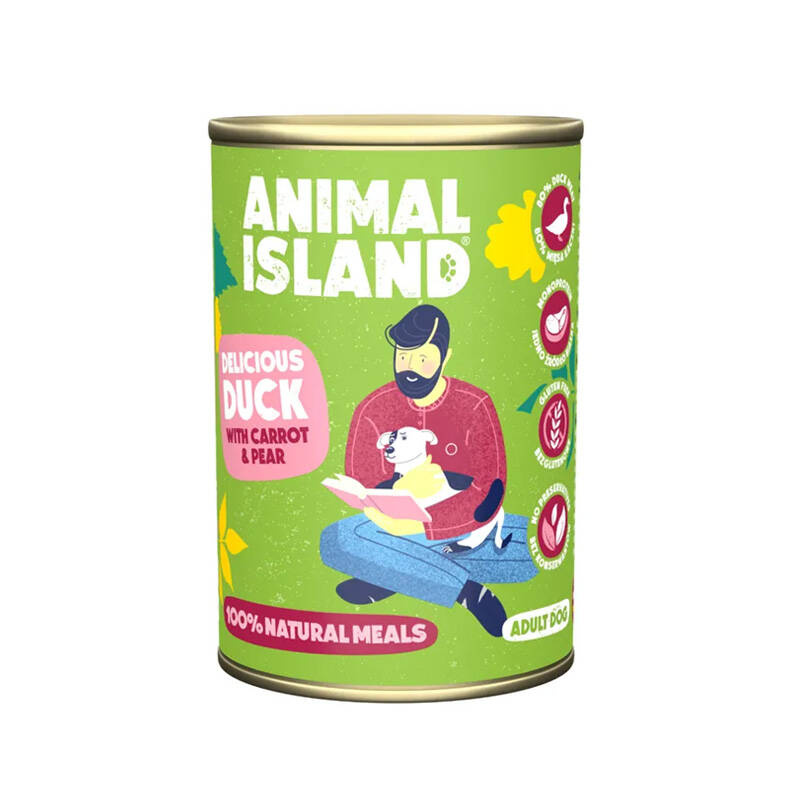 Animal Island kaczka z gruszką i marchewką adult 400 g