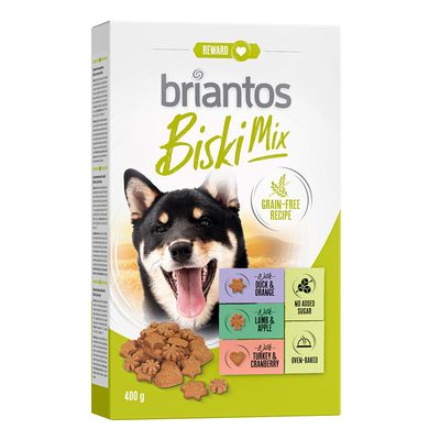 Briantos Biski Mix indyk, jagnięcina, kaczka 400 g