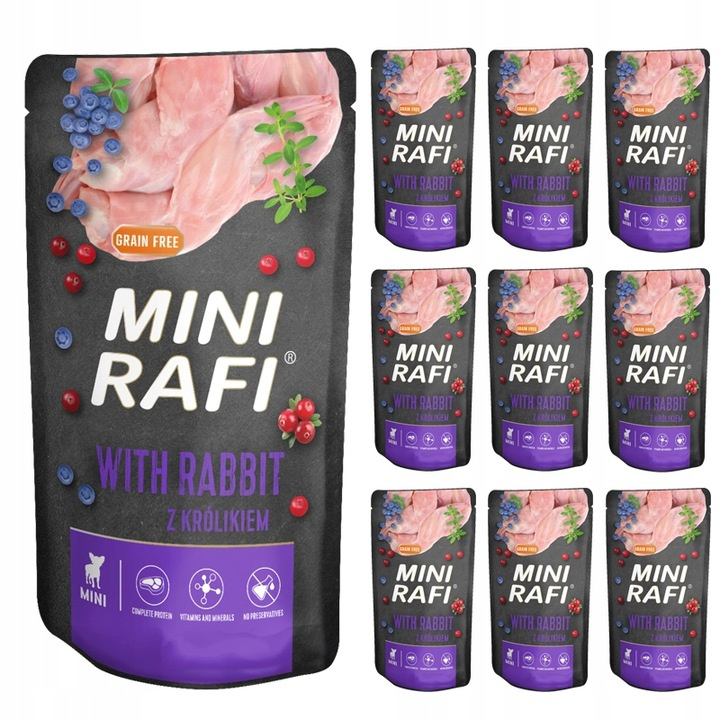 Rafi Mini królik małe rasy 150 g × 10