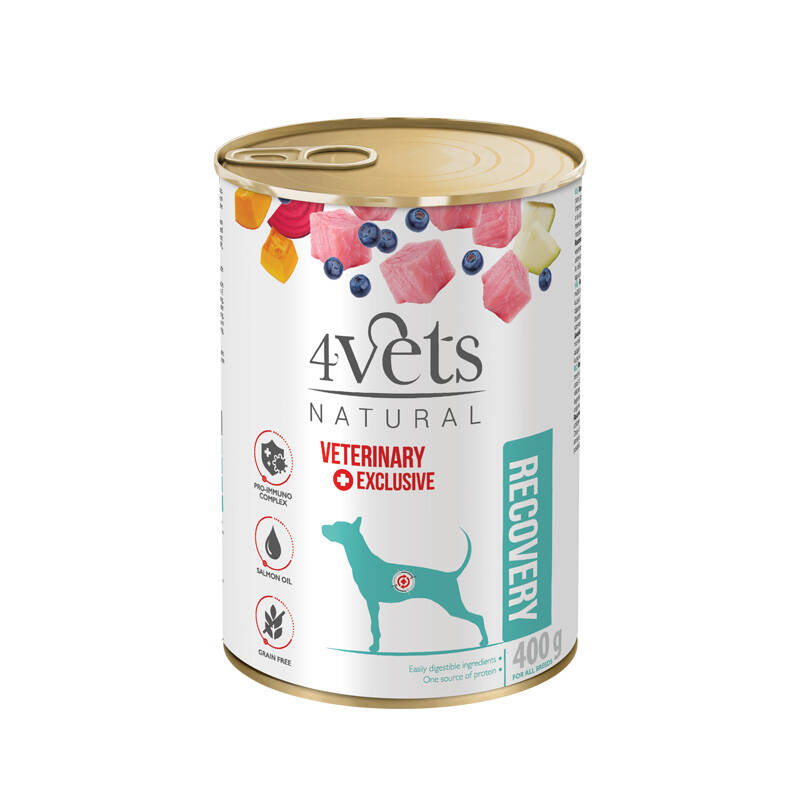 4Vets Natural Recovery indyk 400 g