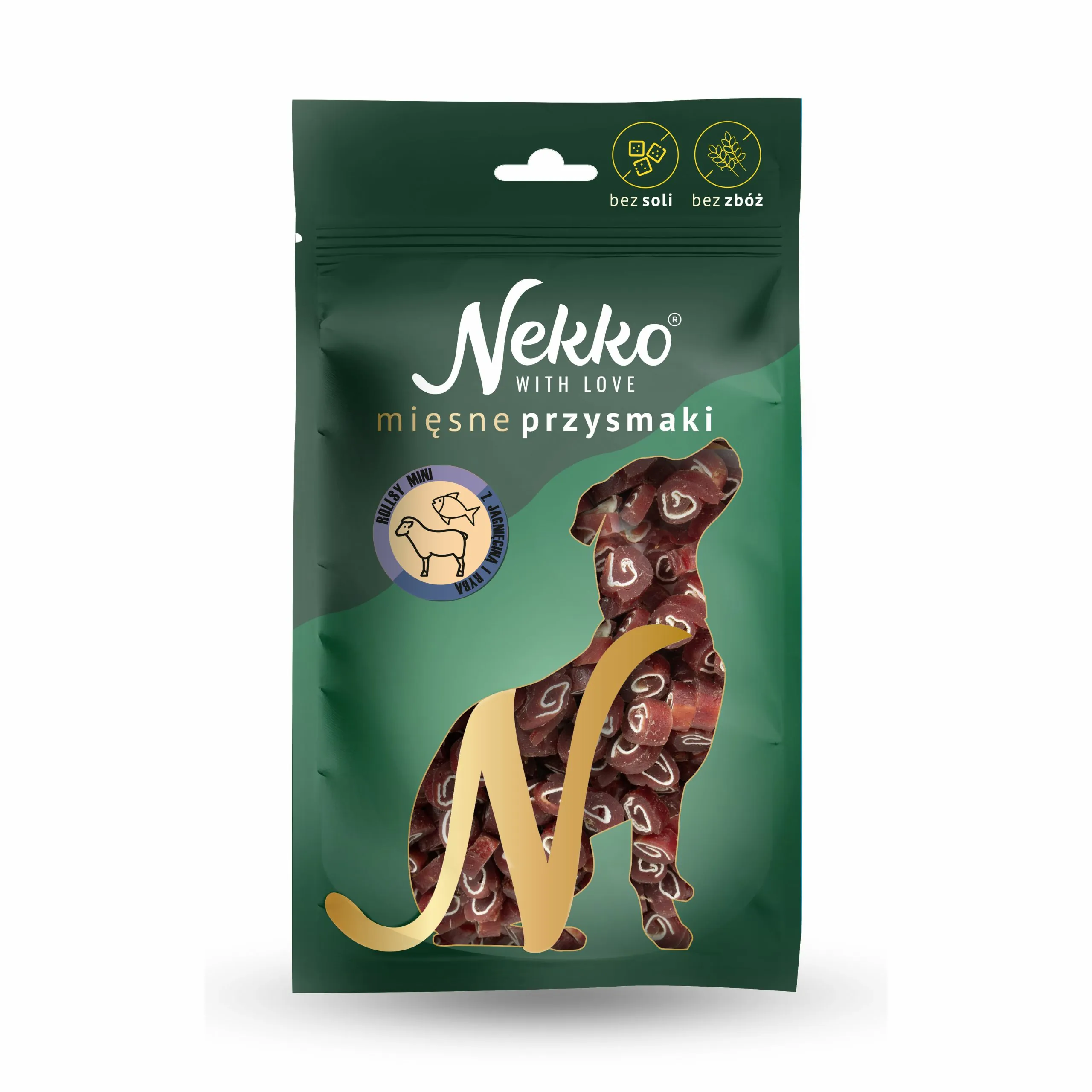 Nekko Rollsy MINI jagnięcina, ryba adult 80 g