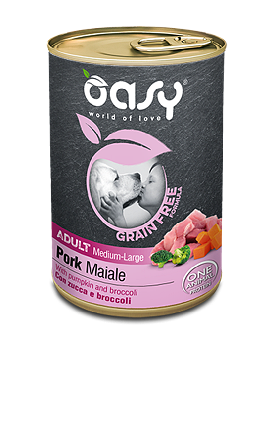 Oasy Grain Free wieprzowina adult średnie rasy, duże rasy 400 g