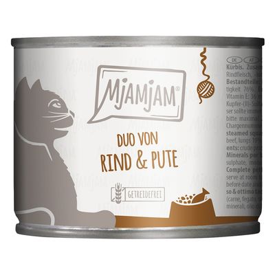 MjAMjAM Duo Digestive indyk z dynią, wołowina z dynią 200 g × 6