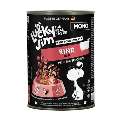 Lucky Jim Mono wołowina adult 400 g × 6
