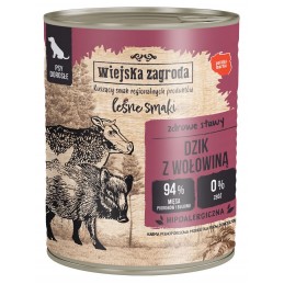 Wiejska Zagroda Leśne Smaki dzik, wołowina adult 800 g
