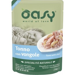 Oasy Specialità Naturale tuńczyk z małżami w galaretce 70 g