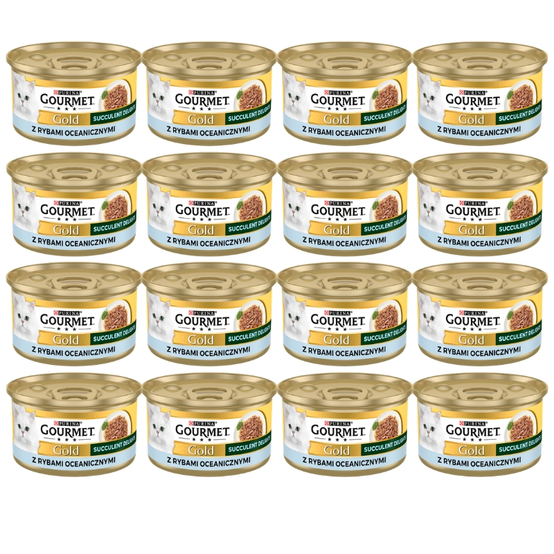 Purina Gourmet Gold ryby kawałki adult 85 g × 48