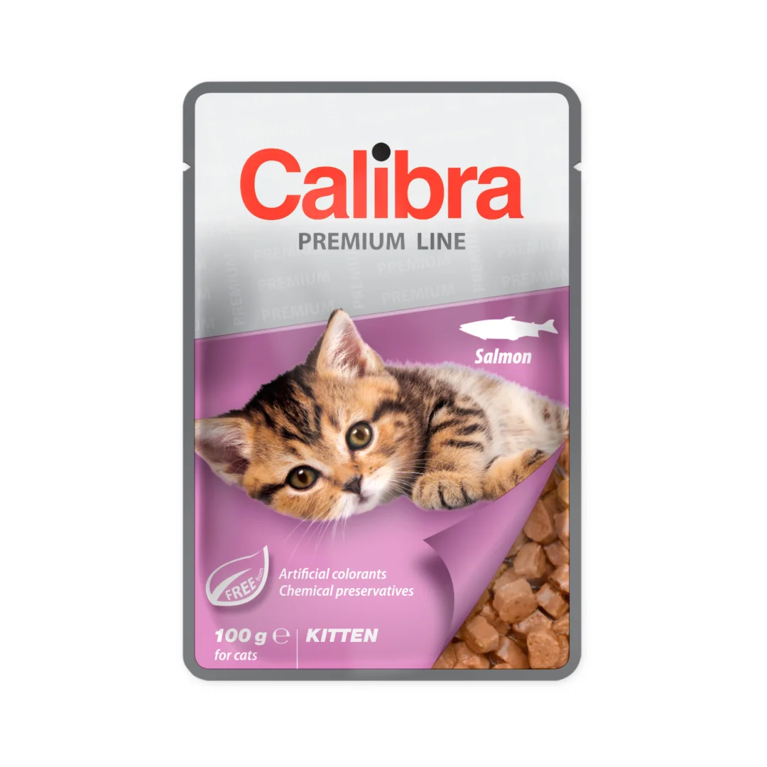 Calibra Premium Line łosoś w sosie kitten 100 g