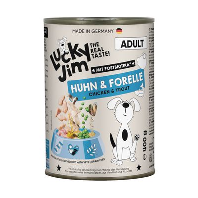 Lucky Jim kurczak, pstrąg adult 400 g × 24