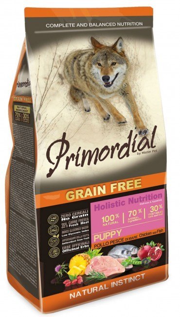 Primordial Grain Free kurczak, ryby morskie puppy 2 kg