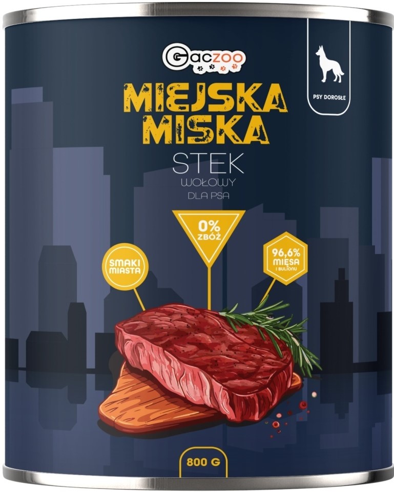 Gaczoo Miejska Miska burger wołowy 800 g