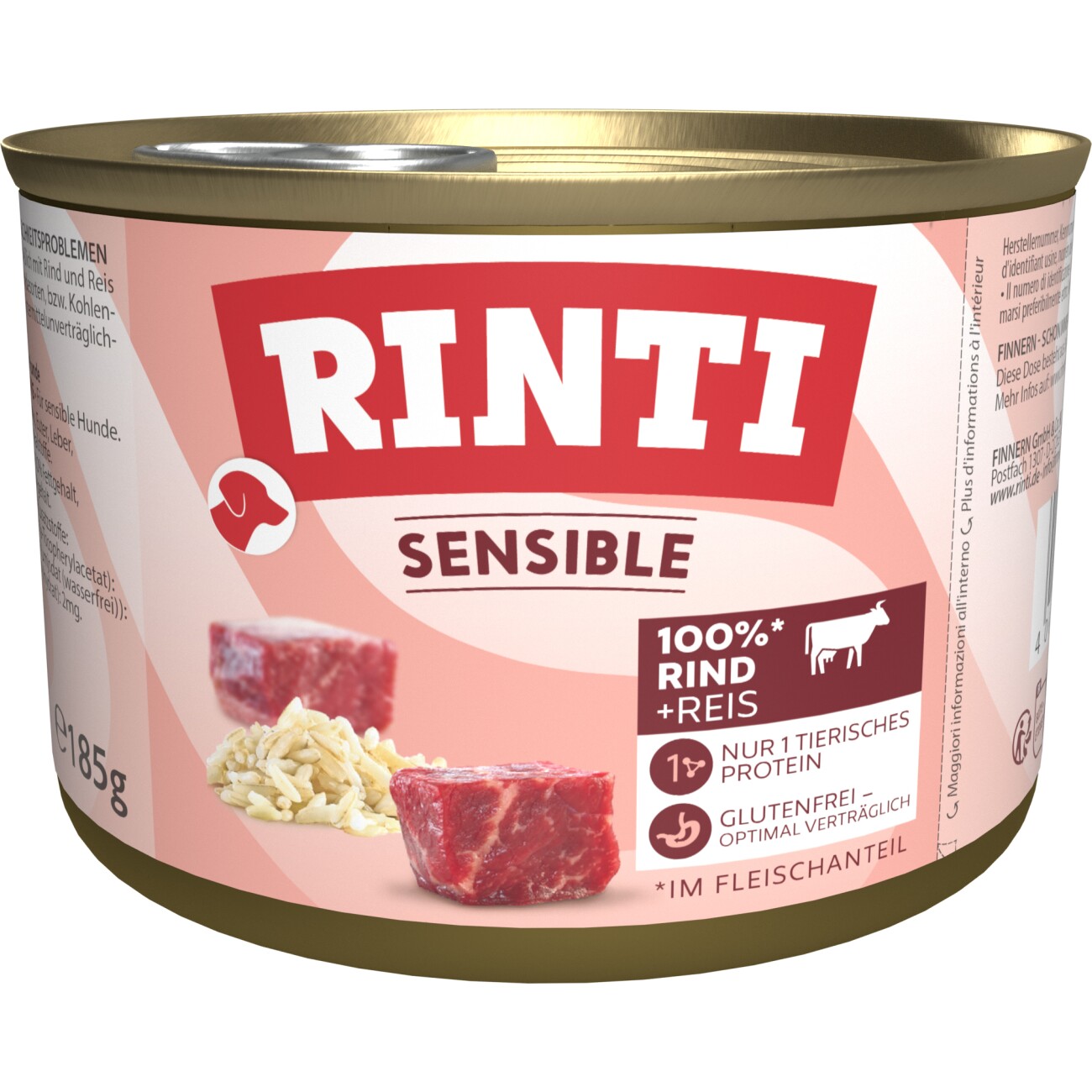 Rinti Sensible wołowina adult 185 g × 12