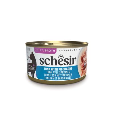 Schesir Complements sardynka, tuńczyk w bulionie 70 g × 12