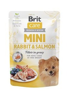Brit Care królik, łosoś adult małe rasy 85 g × 6