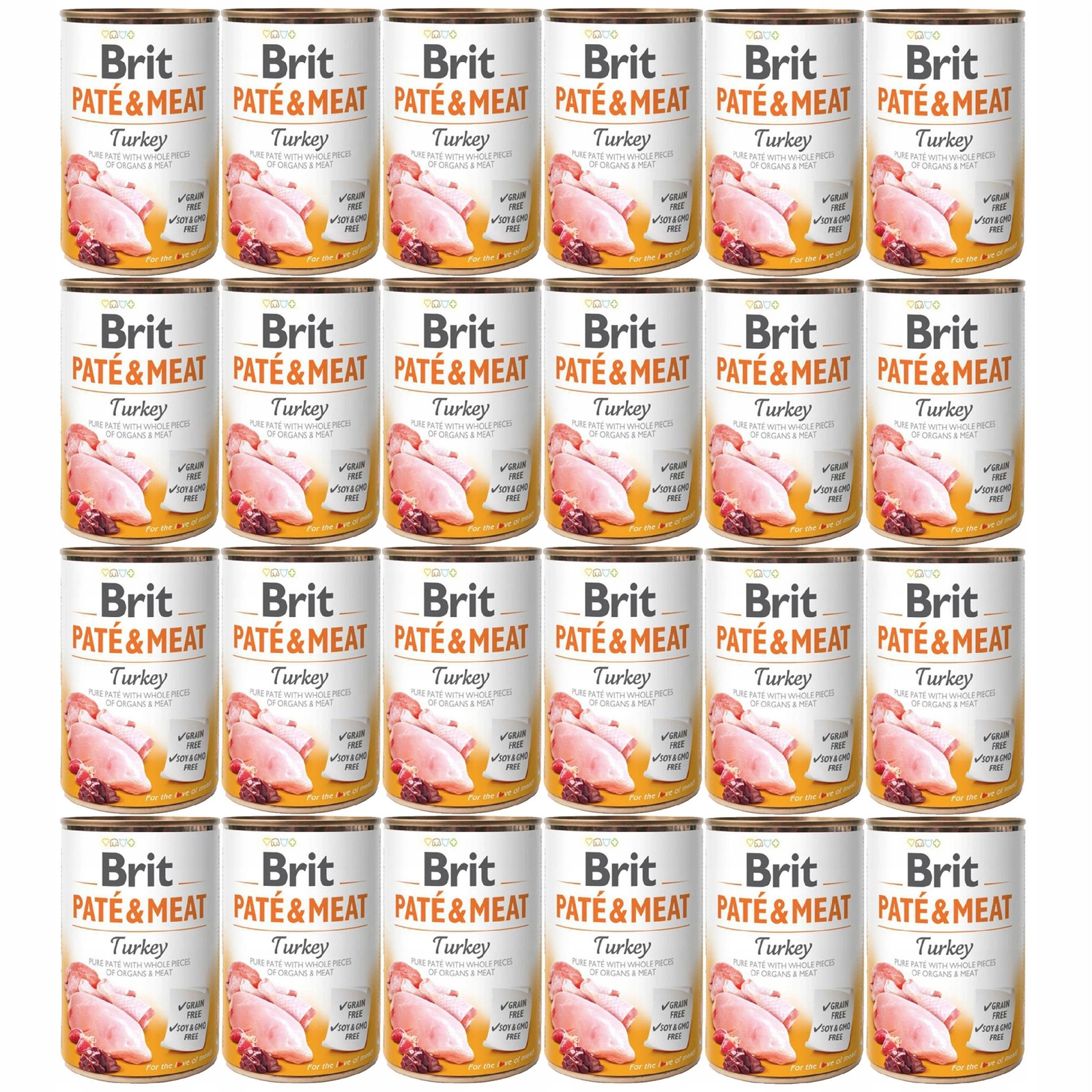 Brit Pate & Meat indyk adult 400 g × 24