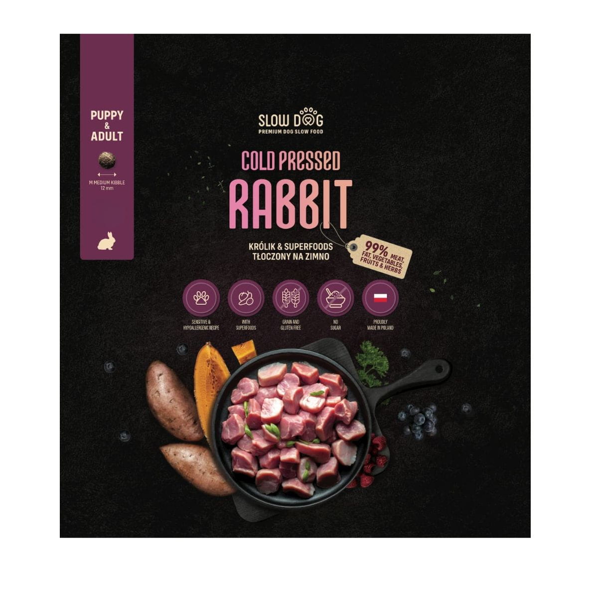 Slow Dog Rabbit królik z batatami 100 g