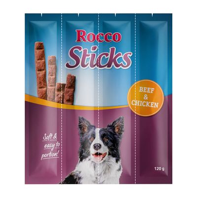 Rocco Sticks kurczak, wołowina 10 g × 12