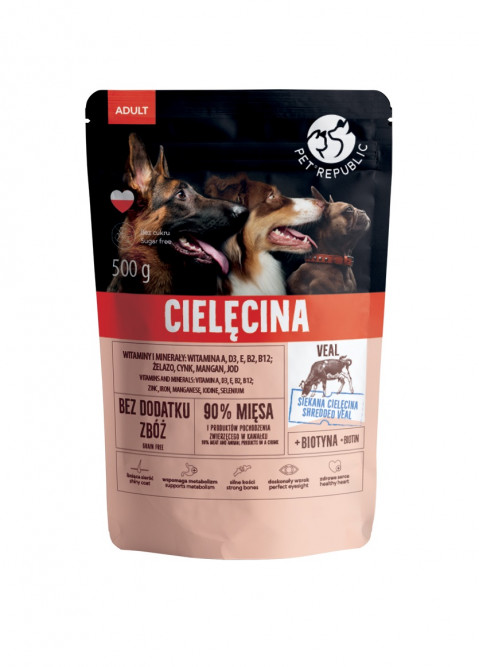 Pet Republic cielęcina adult 500 g