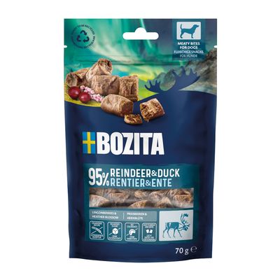 Bozita Meaty Bites kaczka, renifer 70 g × 2