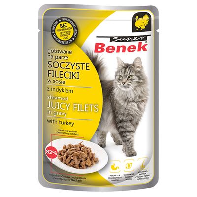 Super Beno indyk w sosie 85 g × 28