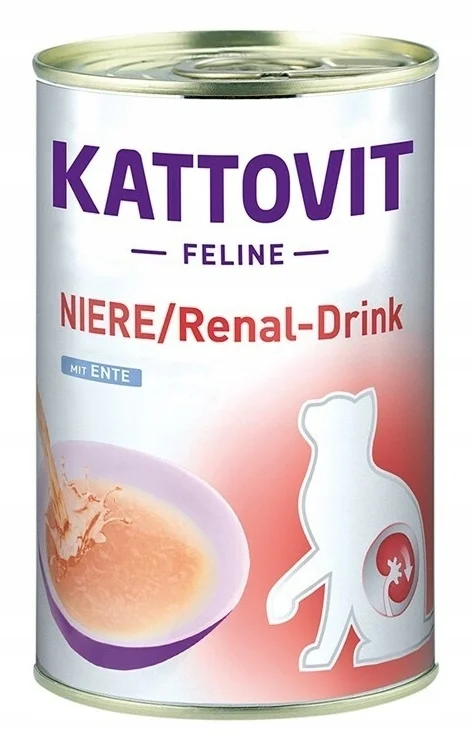 Kattovit Feline Diet Renal kaczka w bulionie adult 135 g