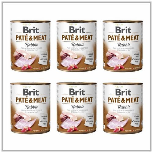 Brit Pate & Meat królik 800 g × 6