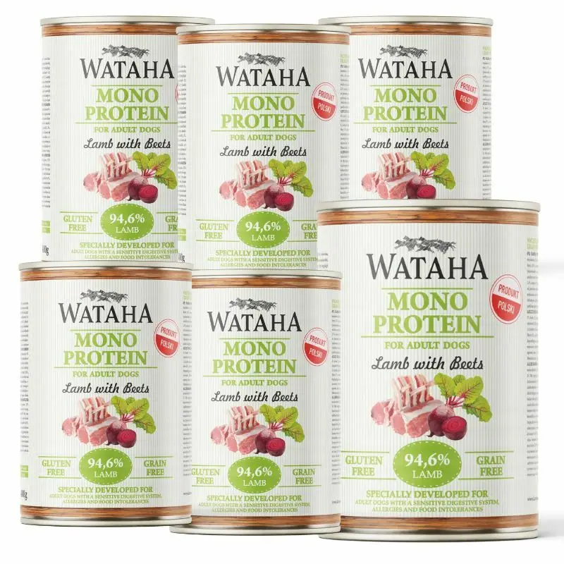 Wataha Mono Protein jagnięcina 400 g × 6