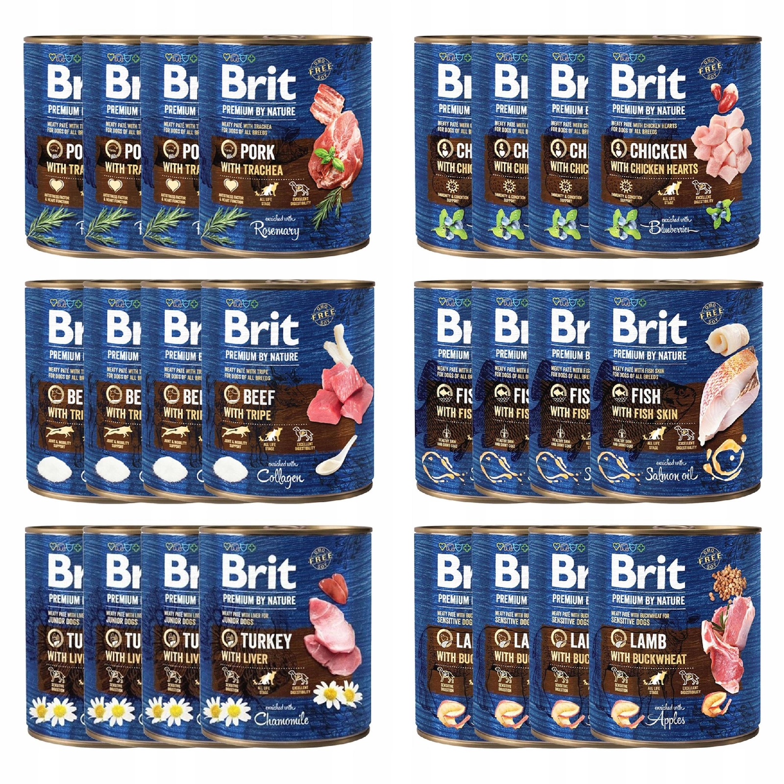 Brit By Nature 800 g × 24