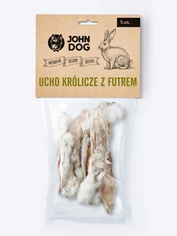 John Dog królik z futrem 500 g
